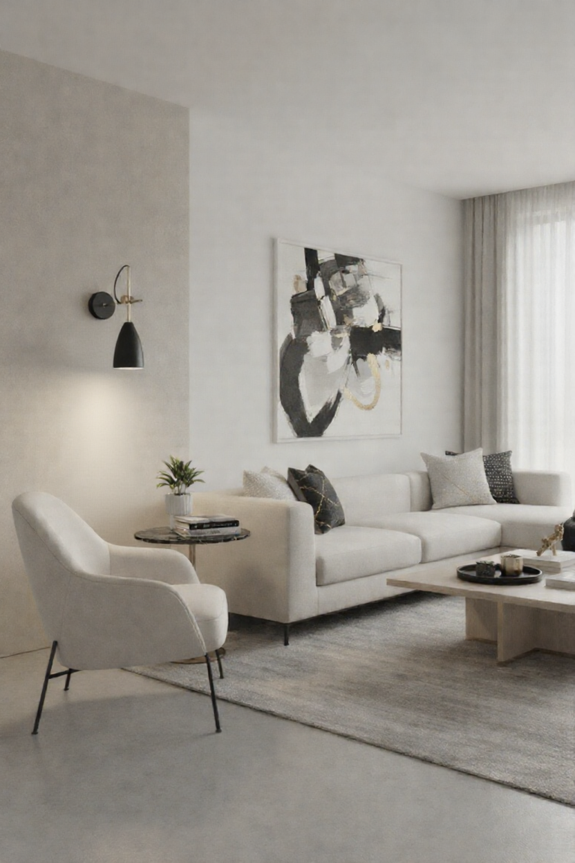 Schwarze Wandlampe Manus