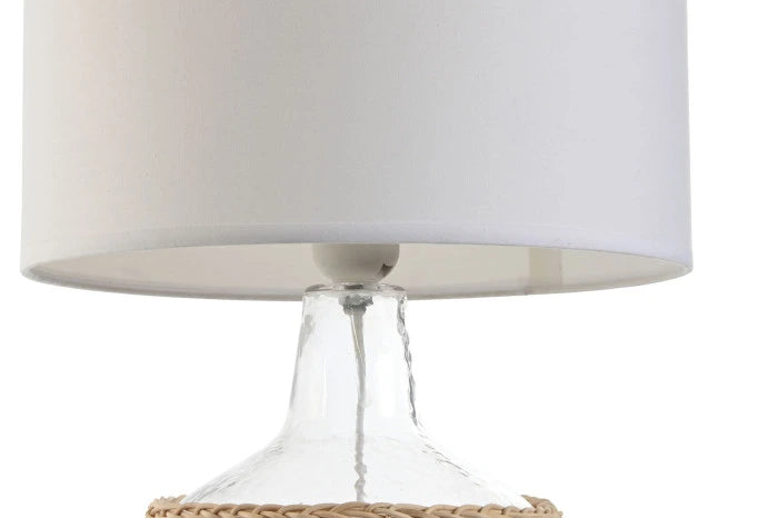 Candeeiro de mesa vidro e corda Sea