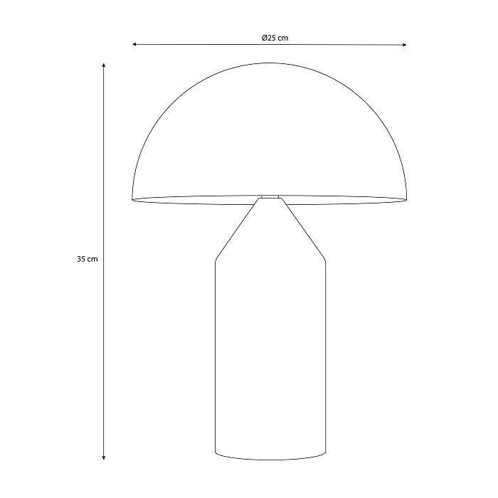 Candeeiro de mesa Nilson 35cm