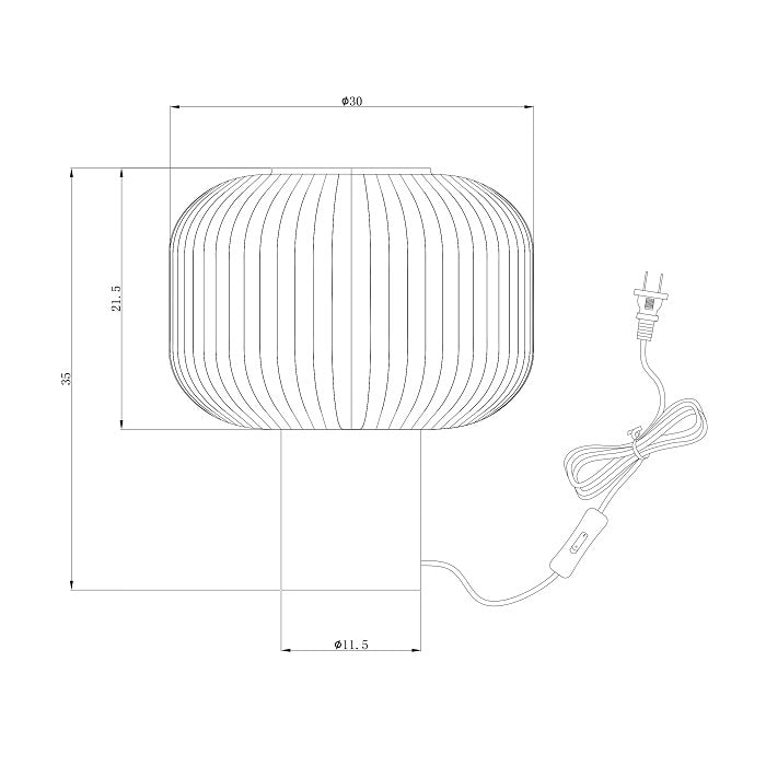 Candeeiro de Mesa Regina travertino e vidro