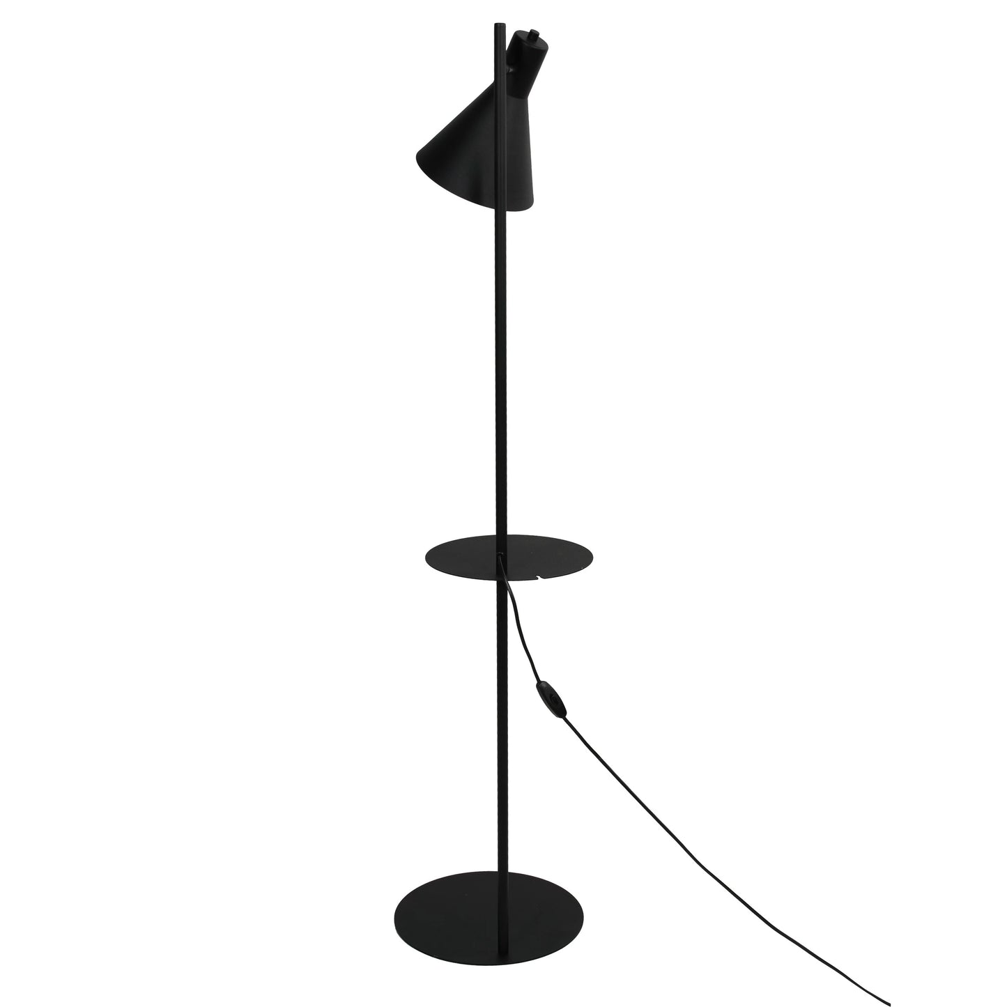 Candeeiro pé Jump com mesa de apoio preto