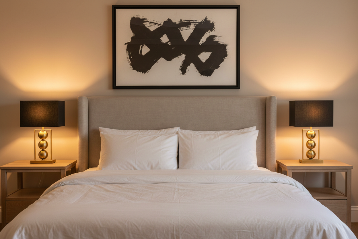 Candeeiro de mesa Indy dourado e preto