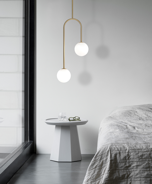 Candeeiro teto Domokos dourado