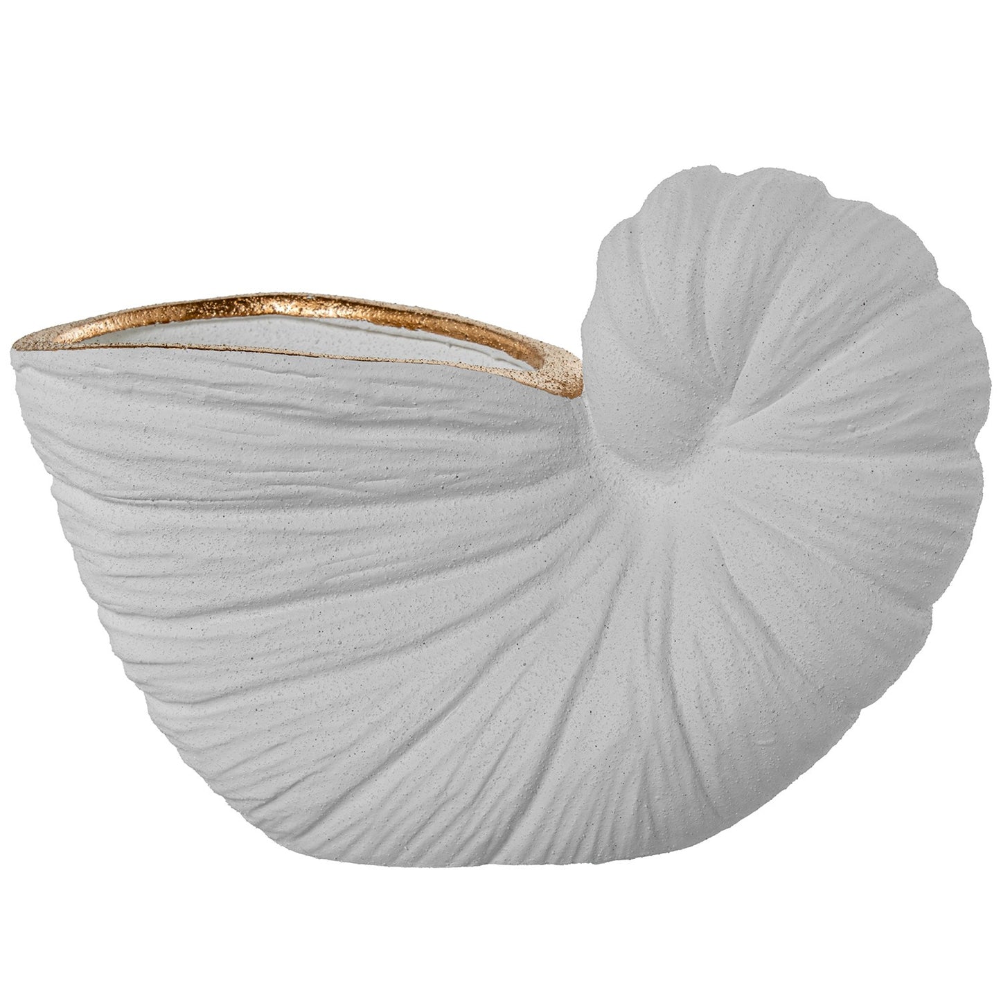 Jarra Caracol dourado e branco