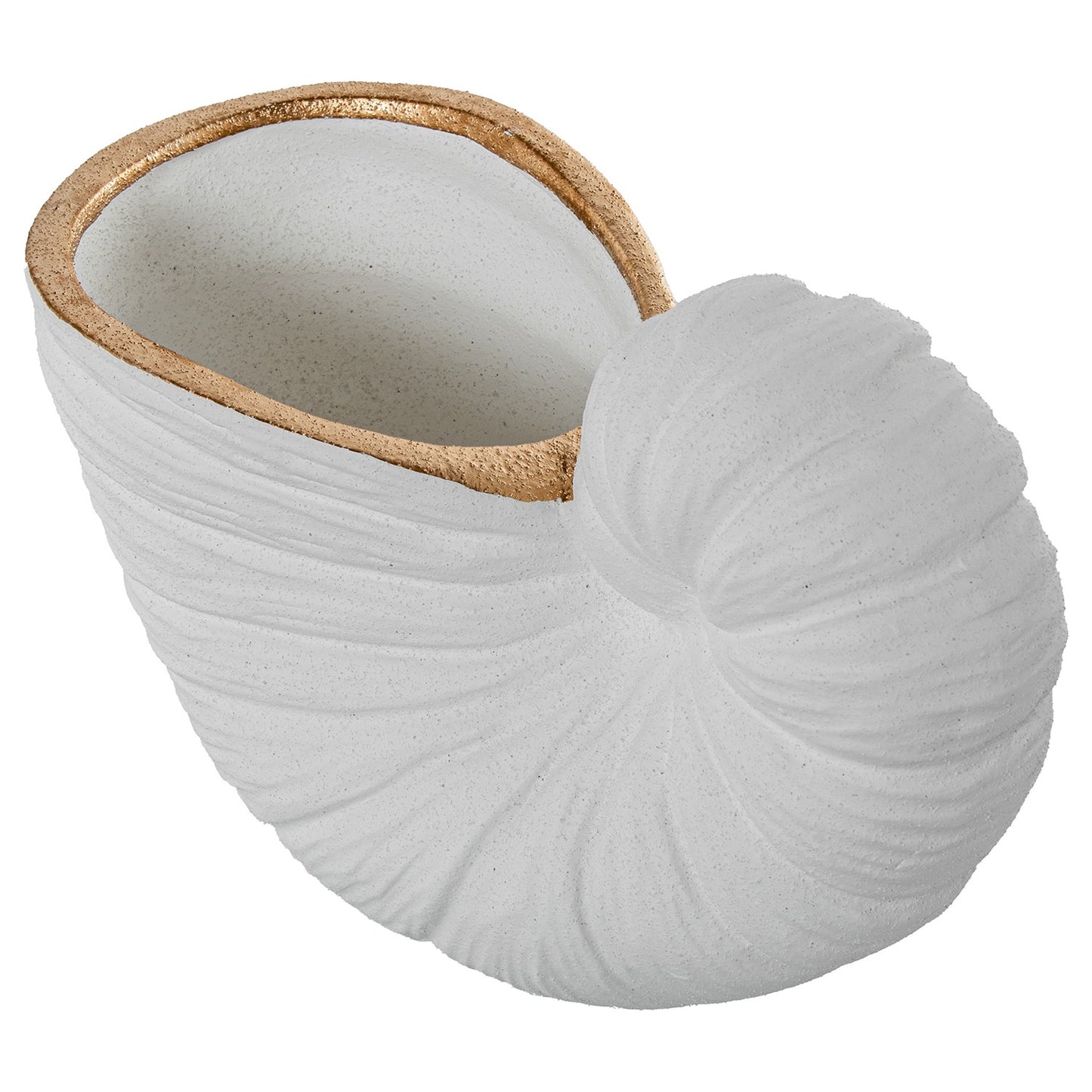 Jarra Caracol dourado e branco