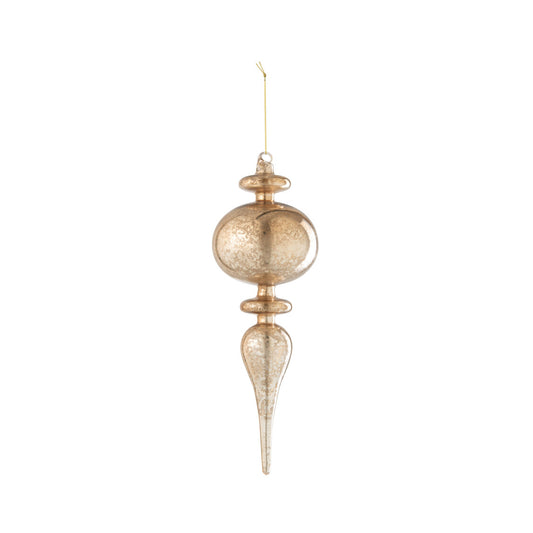 Pendente de Natal XL Gota de Vidro dourado