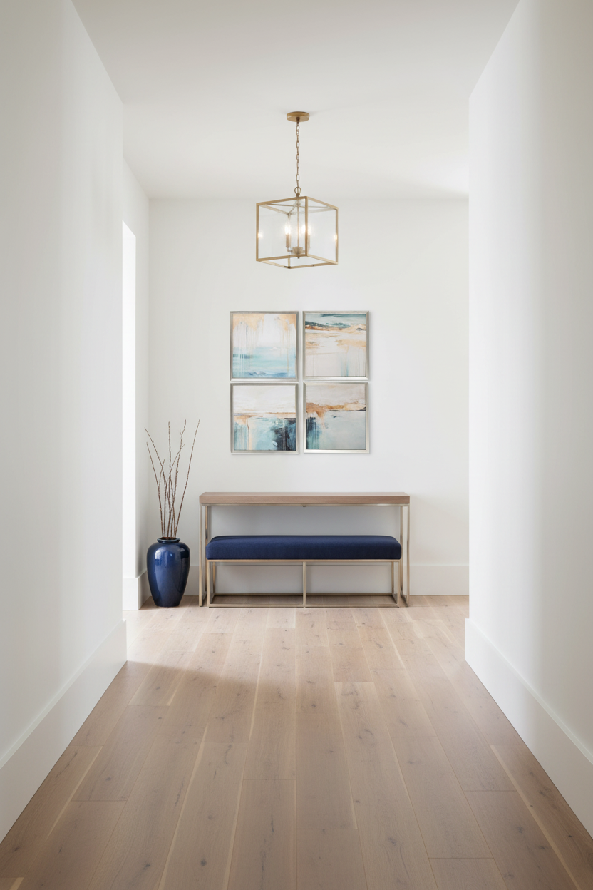 Quadros abstratos azuis, 4 uni.