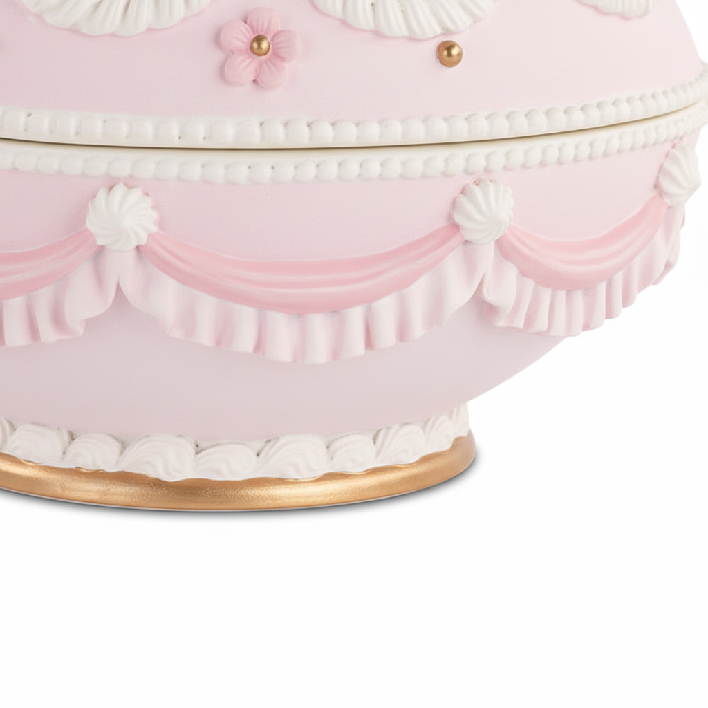 Detalhe da base dourada