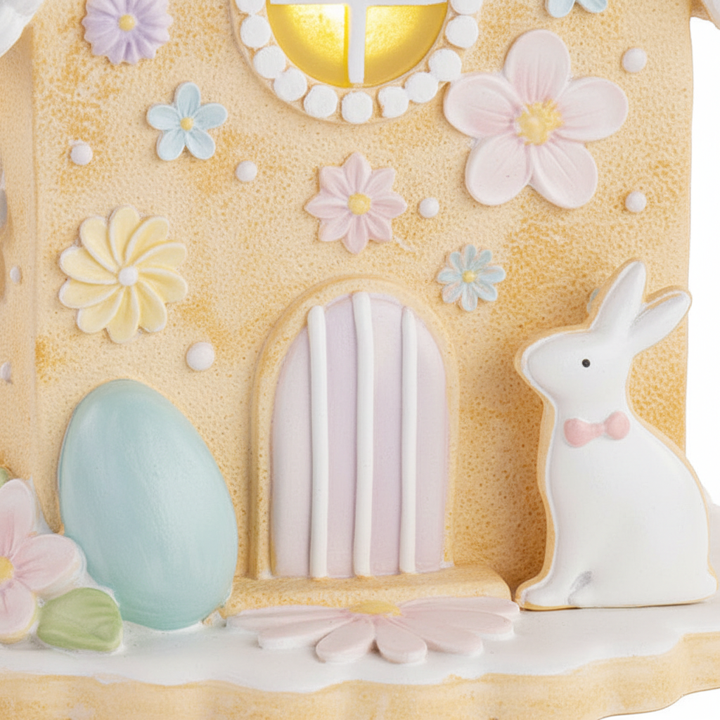 Detalhe da porta e coelho