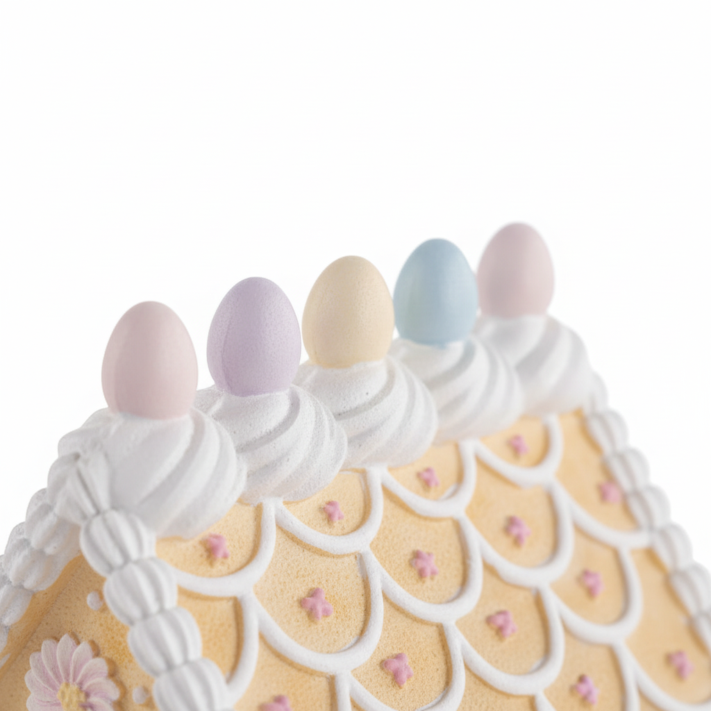 Detalhe dos ovos decorativos