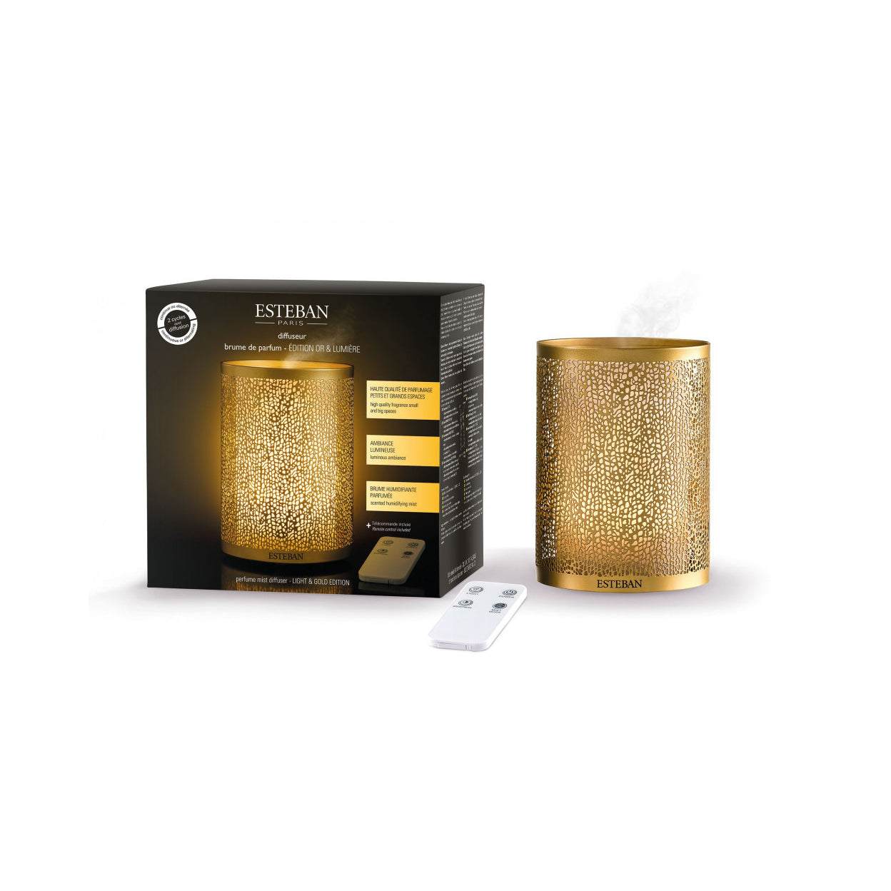 Difusor Elétrico de Aromas Edição Ouro & Lumiére