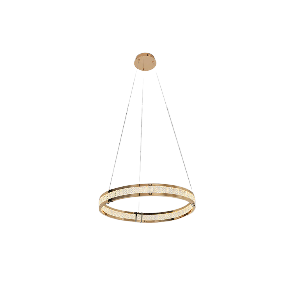 Candeeiro teto Lorian dourado ø60cm