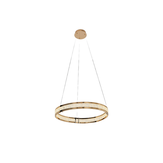 Candeeiro teto Lorian dourado ø60cm