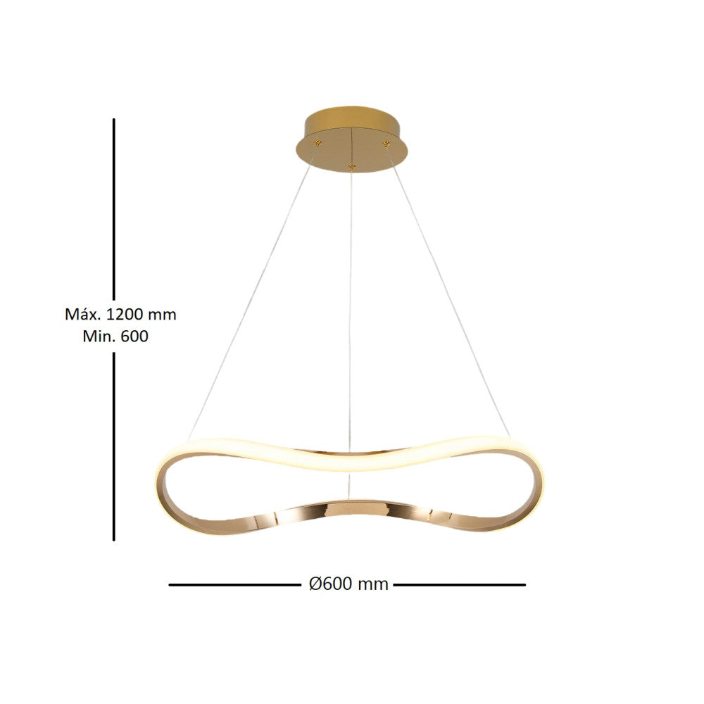 Candeeiro teto Naos Ø60cm