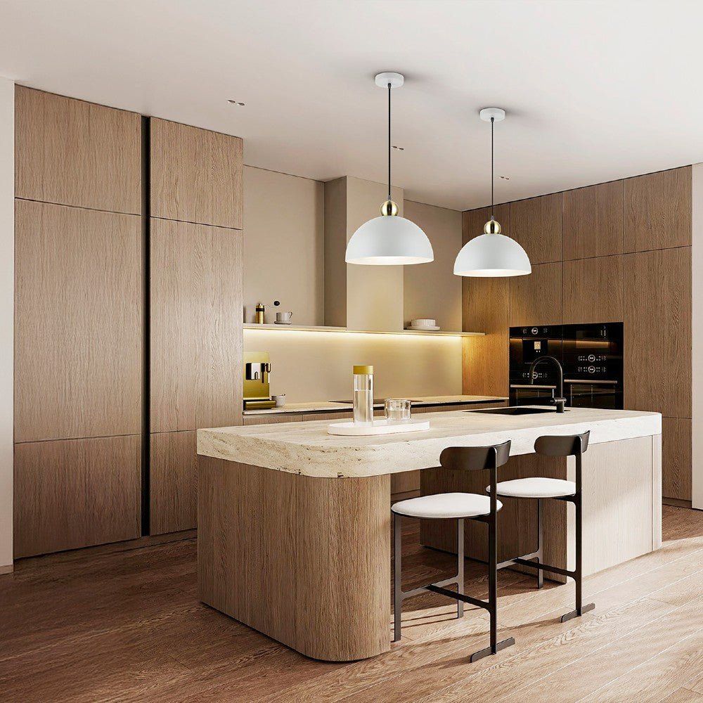 Candeeiro teto Polo cinzento claro e dourado