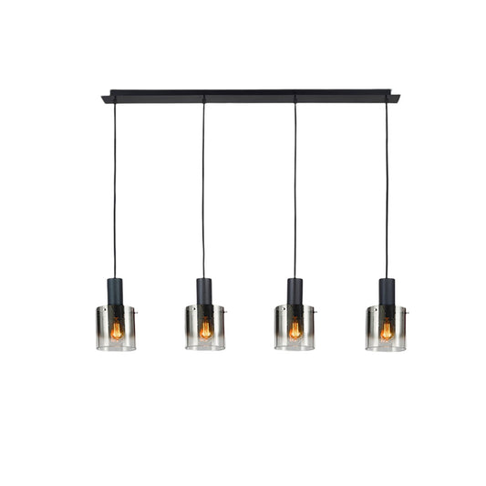 Candeeiro teto Venize preto 4L