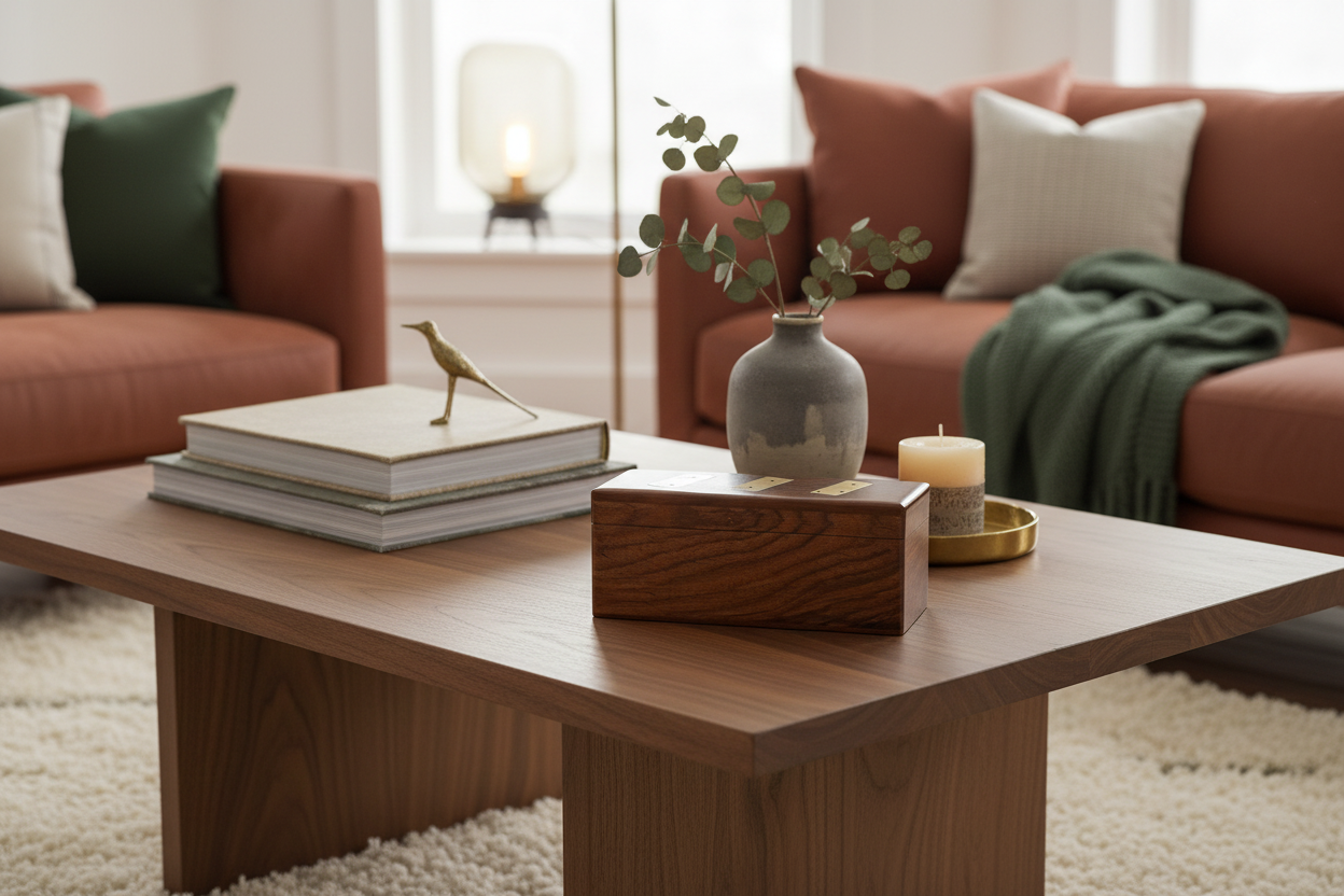 Jogo de dominó em madeira numa mesa