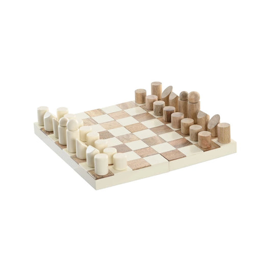 Caixa Jogo Xadrez madeira e branco