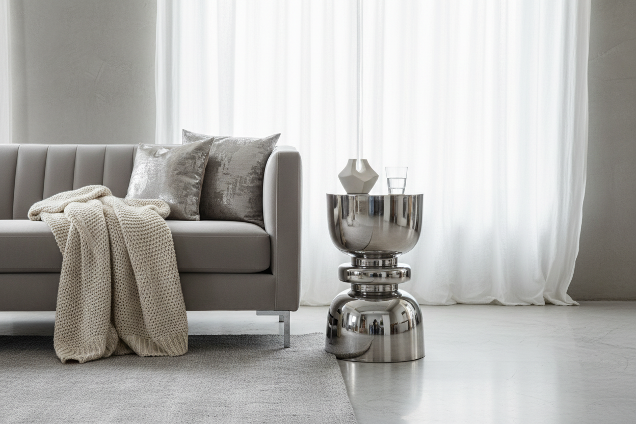 Mesa Animesh Niquelada — Sala