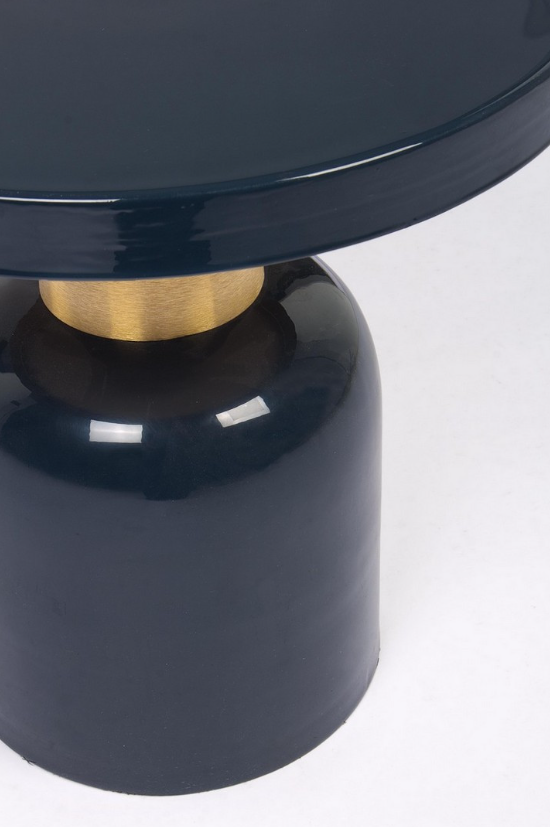 Mesa de Apoio Nalima azul escuro e dourado