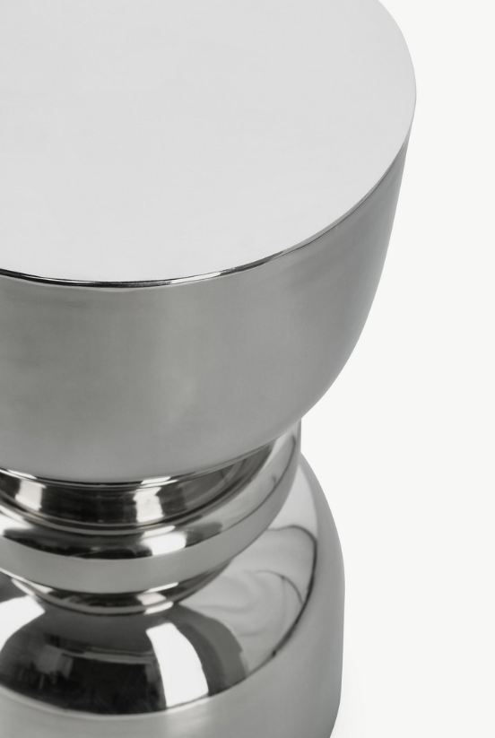 Mesa de Apoio Animesh Aço cromado