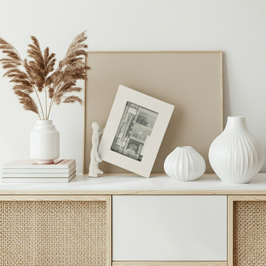 Moldura Branca c/figura