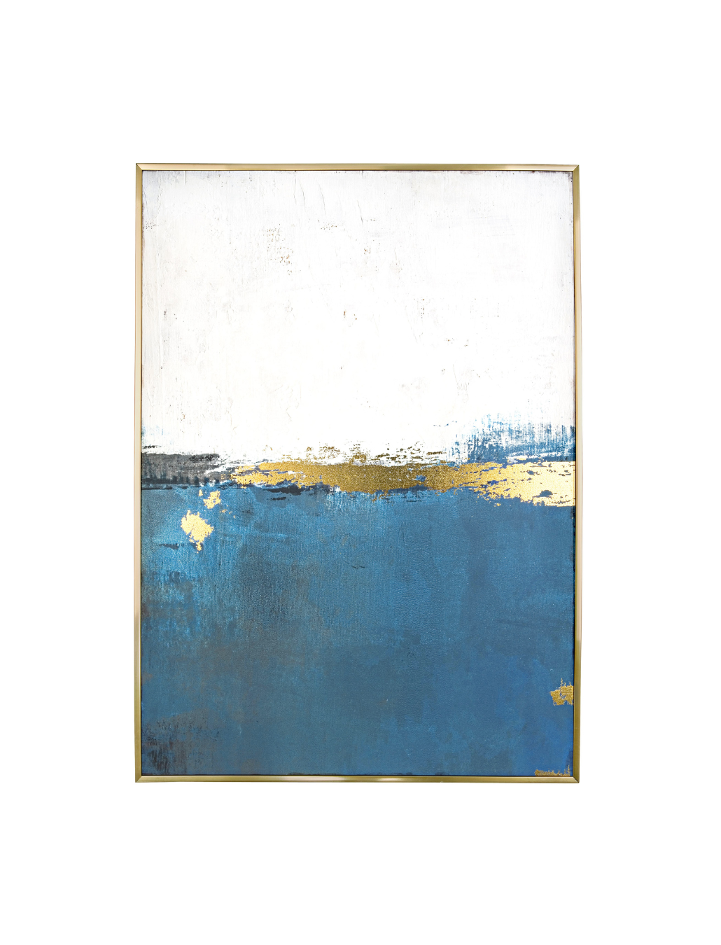 Quadro Sea azul e dourado 94x67cm