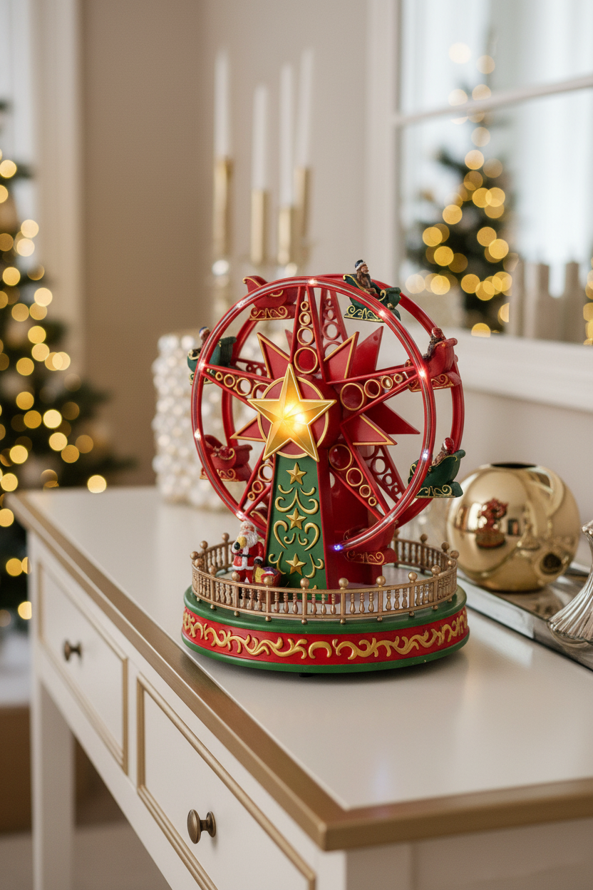 Roda gigante decorativa - vista próxima