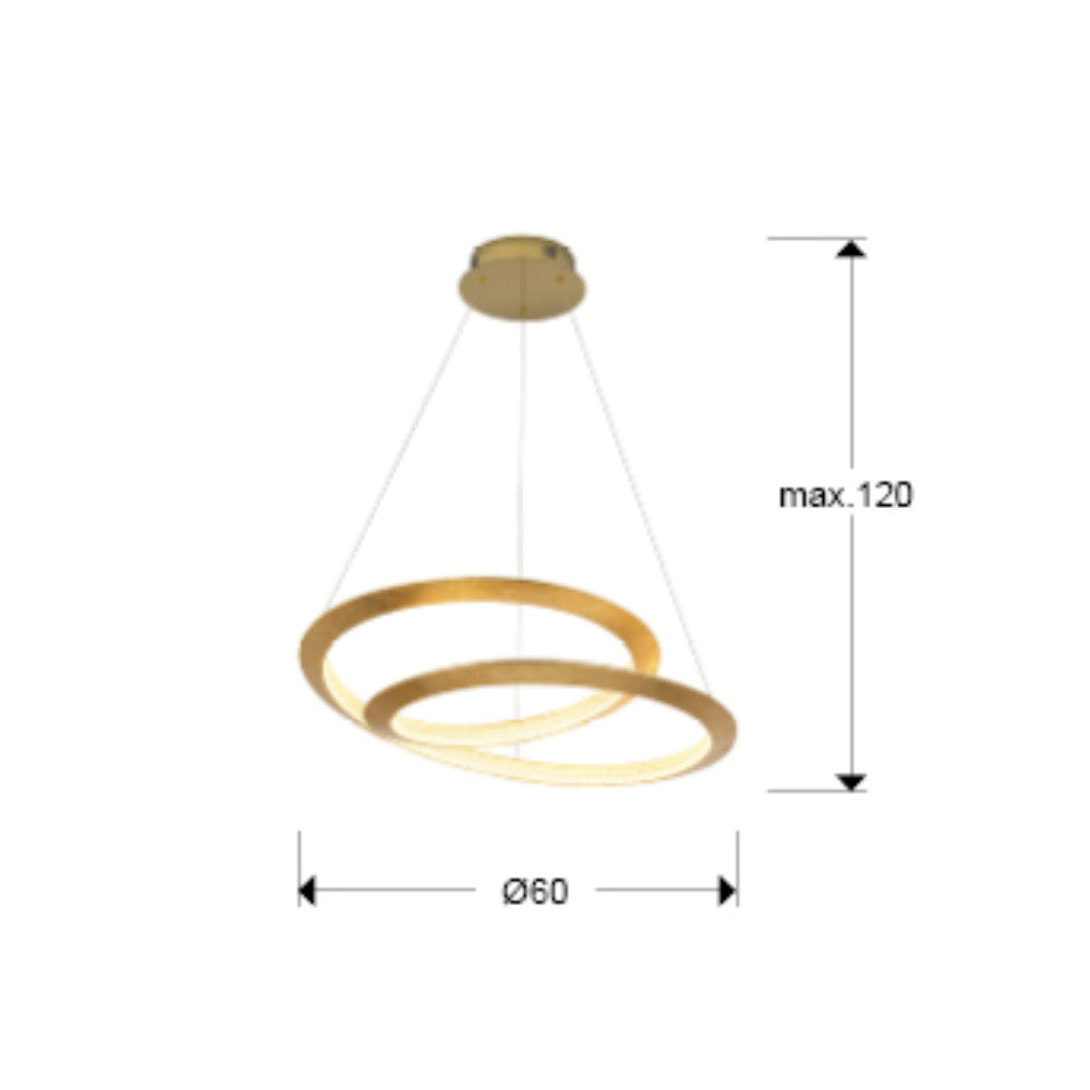 Candeeiro teto Eternity Ø60cm