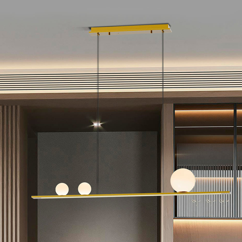 Candeeiro Teto Mila dourado 3L