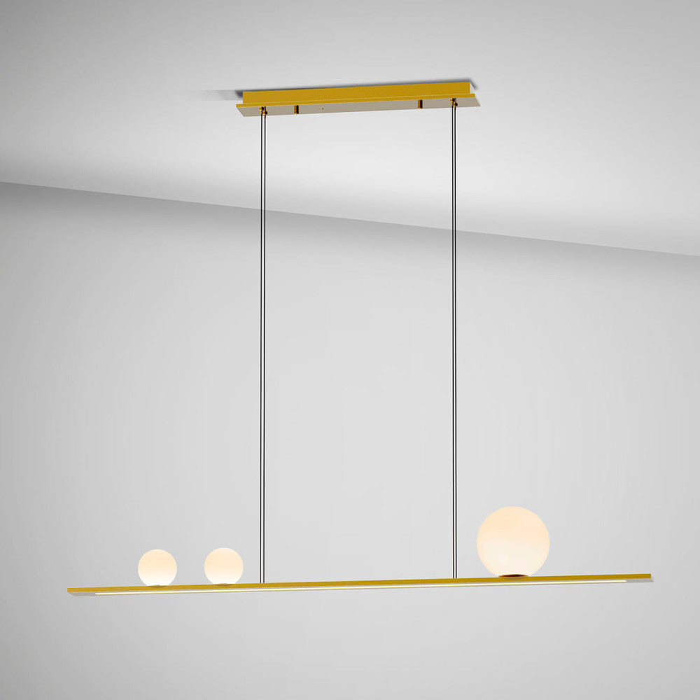 Candeeiro Teto Mila dourado 3L