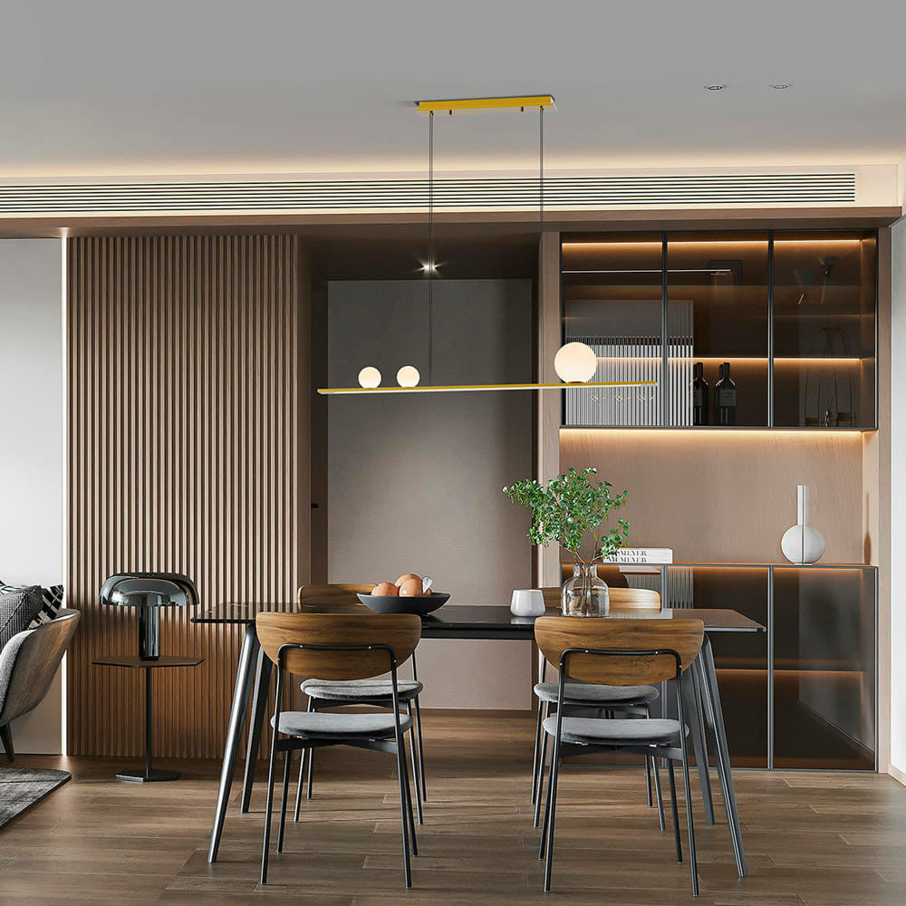 Candeeiro Teto Mila dourado 3L