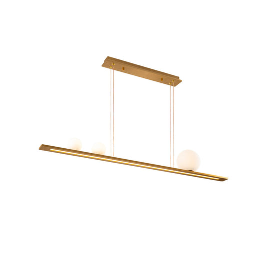 Candeeiro Teto Mila dourado 3L