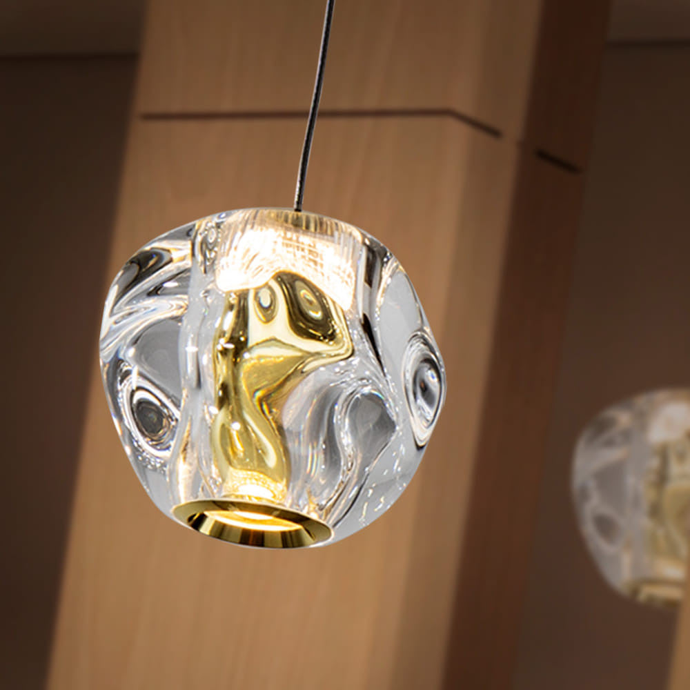 Candeeiro teto Zaria 1L dourado preto