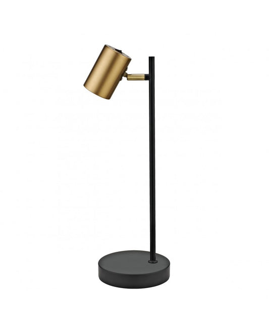 Candeeiro de secretária Paros preto e dourado