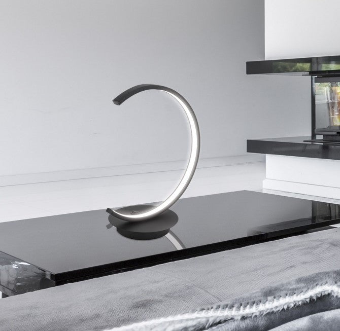 Candeeiro de mesa Uber preto