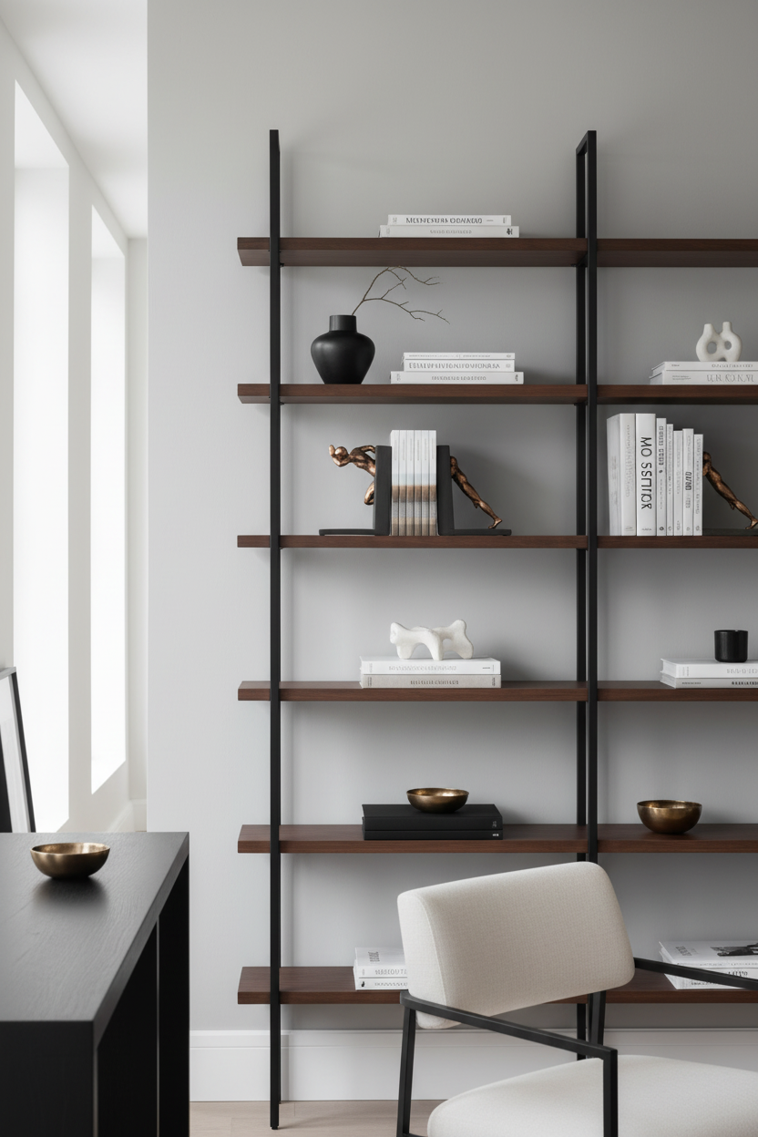 Suporte de livros atleta - peça única na estante