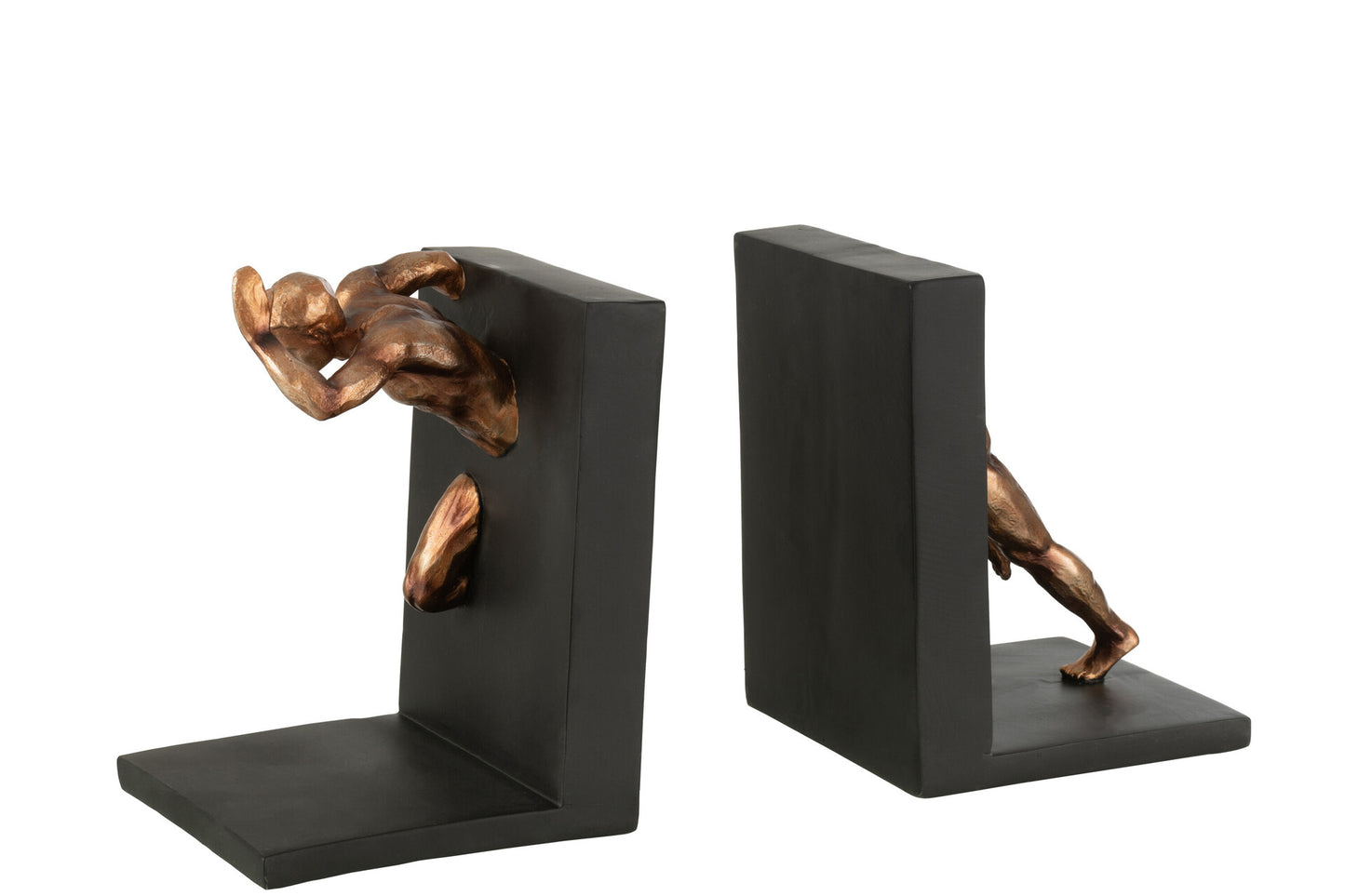 Suporte Livros Atleta bronze e preto