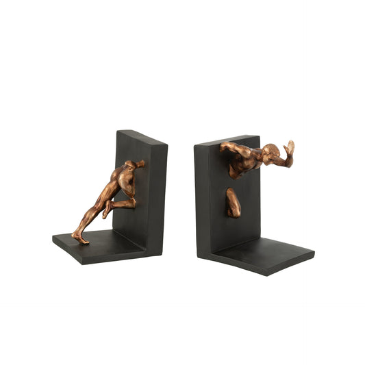 Suporte Livros Atleta bronze e preto