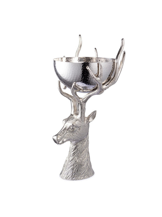 Escultura e taça Rena Blitzen